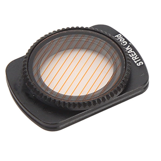 Picture of Streak Effect Lens Filter for Osmo Pocket 3 with Slim Frame, Sport Camera Streak Effect HD Filter with HD Coating, Lightweight Filters (Streak Gold)