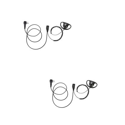 Picture of Bommeow 2 Pack BDS15-H1 D Shape Earhanger D-Style Earpiece for Hytera TC-500 RCA Relm RP6500 Tekk Feidaxin