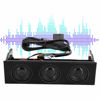 Picture of wendeekun PC Front Panel Media Dashboard, PC Front Panel Speaker Stereo Surround Computer Case Builtin Mic Loudspeaker 5.25in Computer Case Front Bay