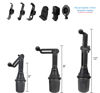 Picture of AccessoryBasics Drinks Water Cup Holder Mount w/Universal Smartphone Claw Holder for Garmin Nuvi Drive DriveSmart 50 51 52 53 54 55 56 57 58 4" & 5" Screen GPS and iPhone 12 13 Galaxy S21 Note