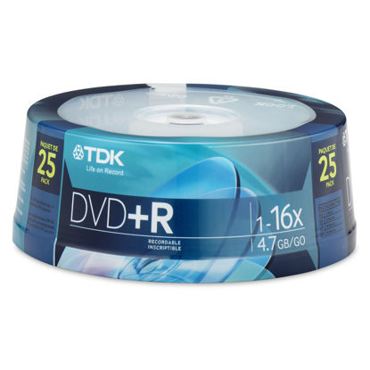 Picture of TDK 25 Pack of DVD+R Cakebox