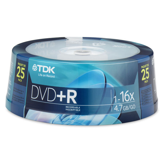 Picture of TDK 25 Pack of DVD+R Cakebox