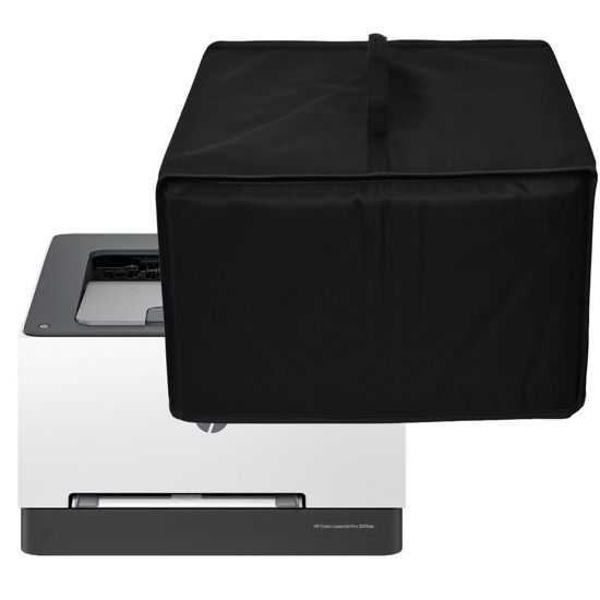 Picture of Printer Cover Anti-Static Heavy Duty Heat-resistant Waterproof Dust Protective Printer Cover Case for HP Color Laserjet Pro 3201dw/M255dw/Brother HL-L3220CDW/HL-L3280CDW Wireless Printer (Black)