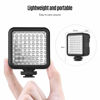 Picture of QIUNI IR49S Mini IR Night Vision Light Infrared Photography Light for Video Camera Camcorder Built-in Rechargeable Battery with 3 Cold Shoe Mount for Vlog Video Recording