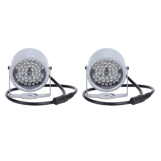 Picture of GZSHUNLI 2X IR Illuminators, Night Vision Infrared Light 48 LED Night Vision Waterproof Lamp IR Infrared Light for Indoor, 750143204