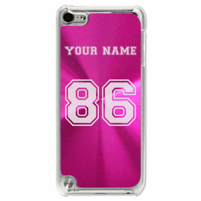 Picture of Case Compatible with iPod Touch 5th/6th/7th Generation, Sports Jersey, Personalized Engraving Included (Pink)
