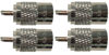 Picture of Pack of 4 Kalibur KPL259X CB HAM Radio PL-259 Coaxial Cable Connector