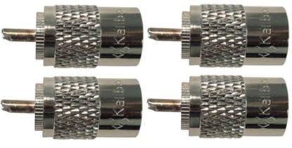 Picture of Pack of 4 Kalibur KPL259X CB HAM Radio PL-259 Coaxial Cable Connector