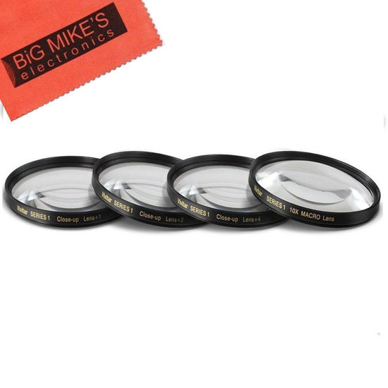 Picture of 77mm Close-Up Filter Set (+1, 2, 4 and +10 Diopters) Magnificatoin Kit for Select Canon, Sony, FujiFilm, Olympus, Pentax, Sigma, Tamron Digital Cameras and Camcorders