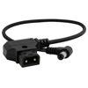 Picture of KONDOR BLUE 15" D-Tap to DC Right Angle Straight Cable (5.5 x 2.5mm) (Canon C70/Atomos) (Raven Black)
