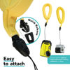 Picture of Foto&Tech Yellow Waterproof Camera Float Strap for Underwater Compatible with GoPro Canon Sony Pentax Panasonic (4 Pieces)