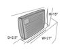 Picture of Covermates Monitor Cover - Light Weight Material, Weather Resistant, TV Covers, 21W x 2.5D x 15H, Cream