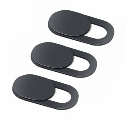 Picture of Security Privacy Camera Cover Blocker Webcam Closure Black Y6B Compatible with Samsung Galaxy XCover Pro, S8 Plus S6 S5 Active, S20 Ultra Plus S10 Plus Z Flip Sky S9 Plus, S7, J7 V (2017) Perx