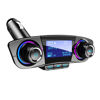 Picture of Bluetooth FM Transmitter Wireless in-Car FM Transmitter Radio Adapter Car Kit, Dual USB Charging Ports, Hands Free Calling for iPhone, Samsung, etc, AUX, TF Card, U Disk Play
