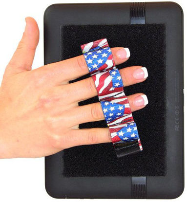 Picture of LAZY-HANDS 4-Loop Grips (x2 Grips) for e-Readers - XL (Flags)