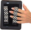 Picture of LAZY-HANDS 4-Loop Grips (x2 Grips) for e-Readers - FITS Most (Black & White Checkers)