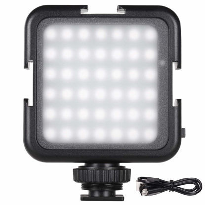 Picture of Andoer 42 LED Video Light Rechargeable, 2-Brightness Fill Light for DSLR Camera Camcorder Mini DVR Wedding News Interview Macro Photography