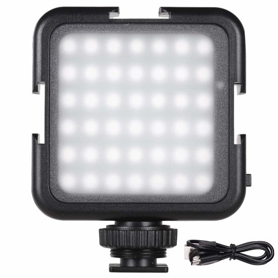 Picture of Andoer 42 LED Video Light Rechargeable, 2-Brightness Fill Light for DSLR Camera Camcorder Mini DVR Wedding News Interview Macro Photography
