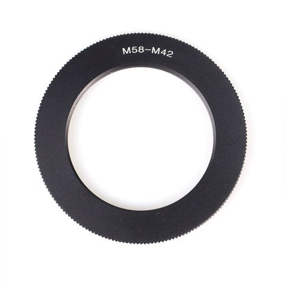 Picture of SHUDKBNX for pixco for Macro M58 58mm Lens to M42 Screw Mount Camera Adapter M58-M42 Adapter Ring