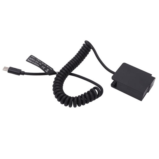 Picture of Dummy Battery Power Adapter, DMW DCC8 Full Decoded Type C Coupler Adapter, DC Fake Battery for FZ200 FZ300 FZ1000 FZ2000 FZ2500 G5 G6 G7 G80 G81 G85 GX8 G90 G91 G95 G99 for Sigma FP Camera