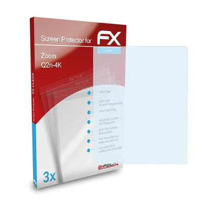 Picture of atFoliX Screen Protection Film compatible with Zoom Q2n-4K Screen Protector, ultra-clear FX Protective Film (3X)