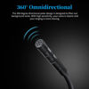 Picture of USB Computer Microphone, Plug &Play Desktop Omnidirectional Condenser PC Laptop Mic, Mute Button Mini Gooseneck Microphone for Gaming Singing Streaming Recording