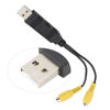 Picture of Kuuleyn Video Out Adapter, RCA Composite Cvbs Video Audio Converter Adapter, USB to Cvbs Video Output Adapter HD Video Easy to Use USB to RCA Interface Cable Adapter for Vehicle