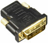 Picture of Rocstor Y10C126-B1 Premium HDMI to DVI-D Video Cable Adapter - F/M - 1 x HDMI Female Digital Audio/Video - 1 x DVI-D Male Digital Video F/M, Black