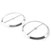 Picture of GZYF Left & Right Motorcycle Speaker Trim Ring Cover, Motorbike Speaker Grill Cover Fit For Harley Electra Glide, Street Glide, Ultra Limited, Tri Glide 2014-2023, Chrome