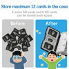 Picture of Elecom CMC-SDCPP12BK Memory Card Case, SD Case, Plastic, Holds 6 SD + 6 Micro SDs, Black