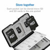 Picture of Elecom CMC-SDCPP12BK Memory Card Case, SD Case, Plastic, Holds 6 SD + 6 Micro SDs, Black