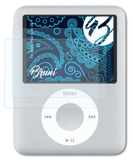 Picture of Bruni Screen Protector compatible with Apple iPod nano 3G Protector Film, crystal clear Protective Film (2X)