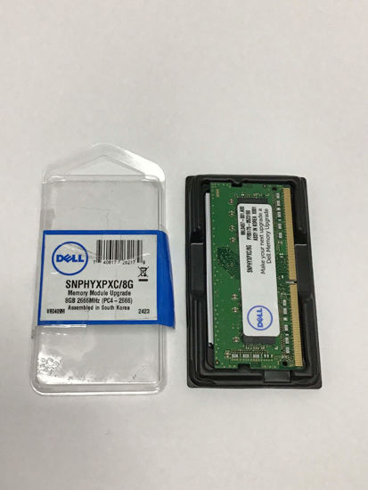 Picture of Dell 8GB DDR4 SDRAM Memory Module - 8 GB (1 x 8 GB) - DDR4 SDRAM - 2666 MHz DDR4-2666/PC4-21300 - 1.20 V - Non-ECC - Unbuffered - 260-pin - SoDIMM