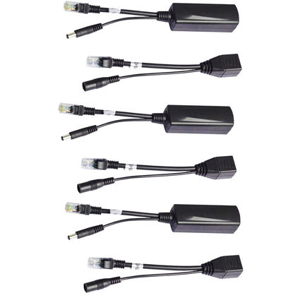 Picture of POE Kit,COOSO PoE Splitter Kit and Passive PoE Injector Compatible with Most Switches and HD Cameras.24V to 12V,3Pairs