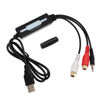 Picture of USB Card, Professional Left and Right Channel Stereo Sound Device with Audacity Editing Software, Compact Sound Card for CD Record Tape