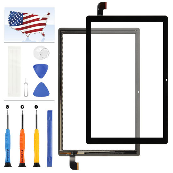 Picture of for BLU M10L Pro 2023 M0215UU Screen Replaceent 10.1 inch for BLU M10L Pro 2023 M0215UU Touch Screen Digitizer Front Glass Panel Repair Kit(Not Display LCD)