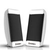 Picture of Mobestech Computer Speakers 2pcs Portable Notebookwhite Wired Sound Powered Speakers for Desktop Mini Speaker Multimedia Loudspeaker USB Stereo Computer Laptop White Portable Speakers