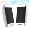 Picture of Mobestech Computer Speakers 2pcs Portable Notebookwhite Wired Sound Powered Speakers for Desktop Mini Speaker Multimedia Loudspeaker USB Stereo Computer Laptop White Portable Speakers