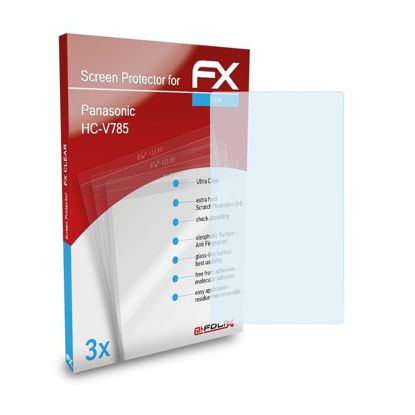 Picture of atFoliX Screen Protection Film compatible with Panasonic HC-V785 Screen Protector, ultra-clear FX Protective Film (3X)