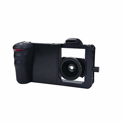 Picture of Phone SLR Stabilizer 5.5 inches Universal Adjustable Handheld Smartphone Video Stabilizer Handle Rig Holder with Lens Filters for Below 5.5 inches Cellphone
