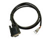 Picture of CompuCablePlusUSA Best Industrial Serial DB9 D-Sub 9 Pin RS232 Cable with Bare Wire - 28 AWG Black PVC Jacket (Female, 10 Feet)