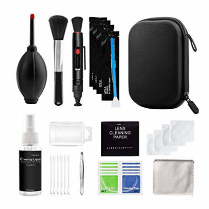 Picture of UKCOCO 29PCS Camera Cleaning Tool Complete Camera Cleaning Kit Professional Camera Cleanning Kit Portable Digital Camera Cleaning Supplies Set for Store Dorm Home Travel
