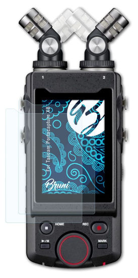 Picture of Bruni Screen Protector compatible with Tascam Portacapture X8 Protector Film, crystal clear Protective Film (2X)