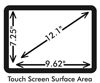 Picture of Anti-Glare 12.1" POS Touch Screen Protector For Micros WS4 With Anti-Fingerprint properties.