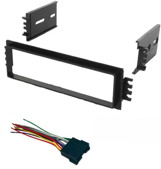 Picture of ASC Car Stereo Radio Dash Install Kit and Wire Harness for Installing a Single Din Aftermarket Radio for 2002 2003 2004 2005 Hyundai Accent
