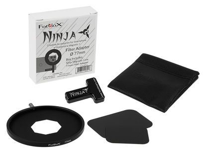 Picture of Ninja 77mm Filter Adapter - Creative Universal & Magnetic Accessories for Smartphones: Ninja Magnetic Core, 77mm Filter Adapter