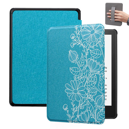 Picture of SCSVPN Case for Kindle Paperwhite 2024, Ultra Slim PU Leather Smart Protective Cover with Hand Strap - Auto Sleep/Wake for 7'' Kindle Paperwhite 12th Generation and Kindle Colorsoft Signature Edition