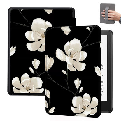 Picture of SCSVPN Case for 7'' All-New Kindle Paperwhite 12th Generation and Kindle Colorsoft Signature Edition 2024 Release - Lightweight Premium PU Leather Protective Cover with Hand Strap, Auto Wake/Sleep