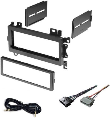 Picture of Car Stereo Dash Kit and Wire Harness for Installing a New Single Din Radio Made for Dodge 1984-2001 Ram, 1984-2000 Caravan, 1998-2000 Durango