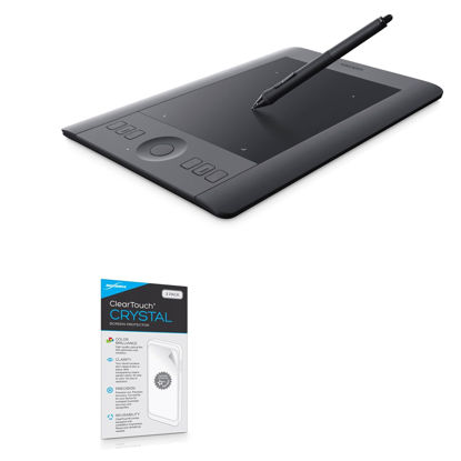 Picture of BoxWave Screen Protector Compatible with Wacom Intuos Pro Small PTH-451 - ClearTouch Crystal (2-Pack), HD Film Skin - Shields from Scratches